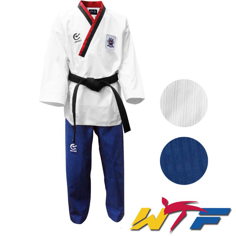 Bellicose WTF Dobok Taekwondo White-V, The Bellicose