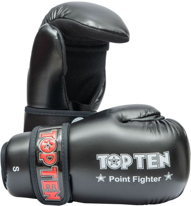 Kickbox Gloves - TOP TEN Pointfighter - Black