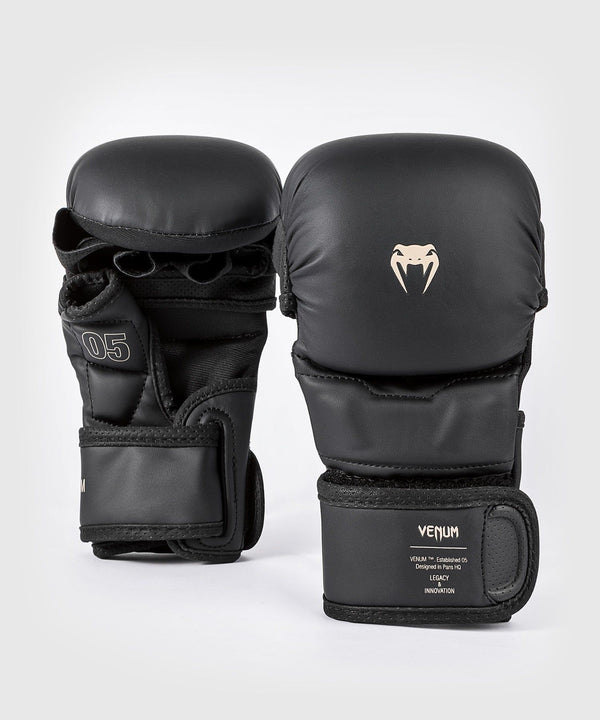 MMA Sparring Gloves - Venum - 'Impact Evo' - Black