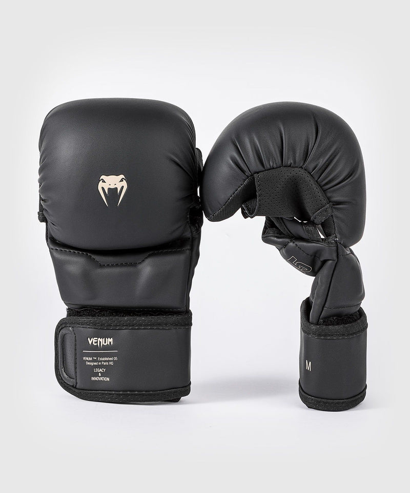 MMA Sparring Gloves - Venum - 'Impact Evo' - Black