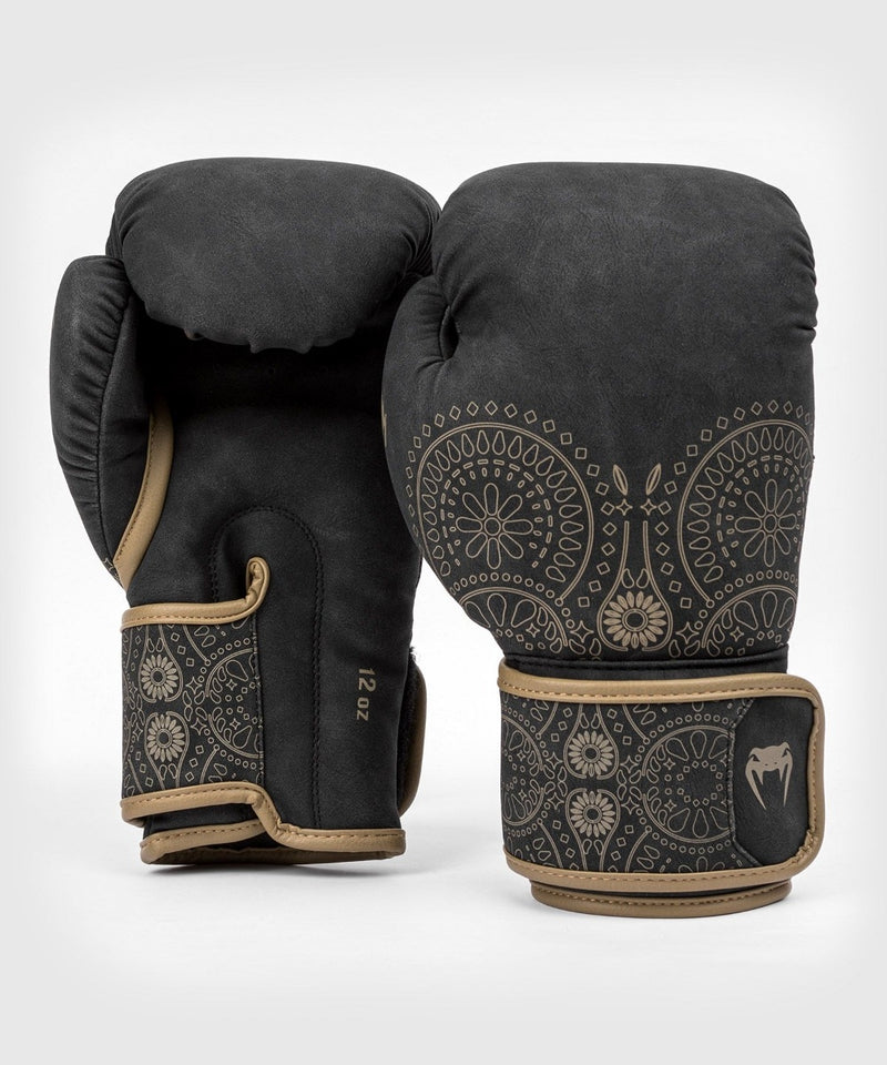 Boxing Gloves - Venum - 'Santa Muerte Dark Side' - Black-Brown