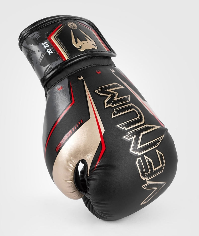 Boxing Gloves - Venum - 'Elite Evo' - Black/Gold/Red