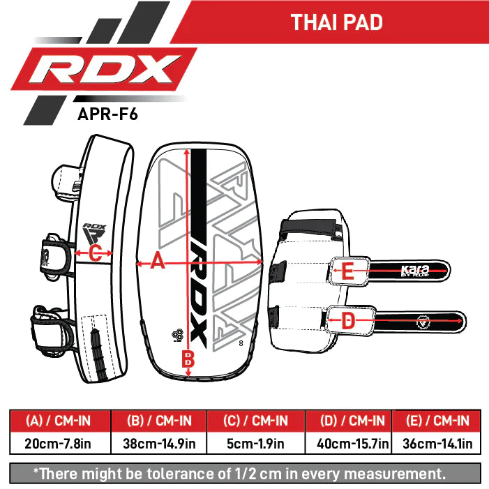 Thaipads - RDX - 'F6 KARA' - Red