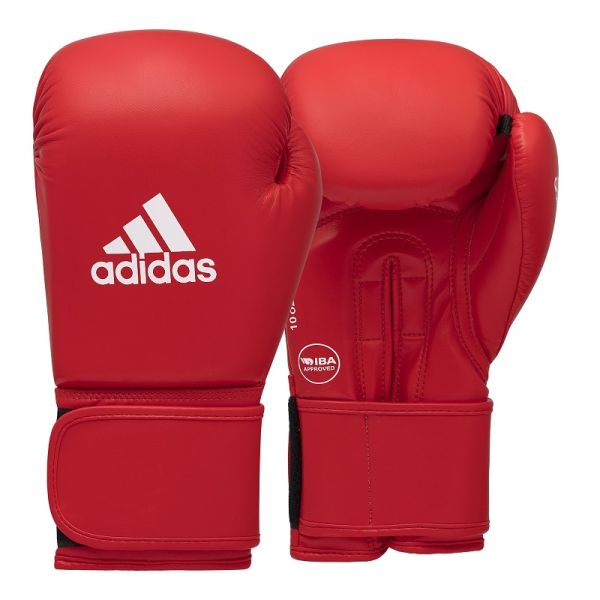 Boxing Gloves - Adidas - 'IBA' - Red