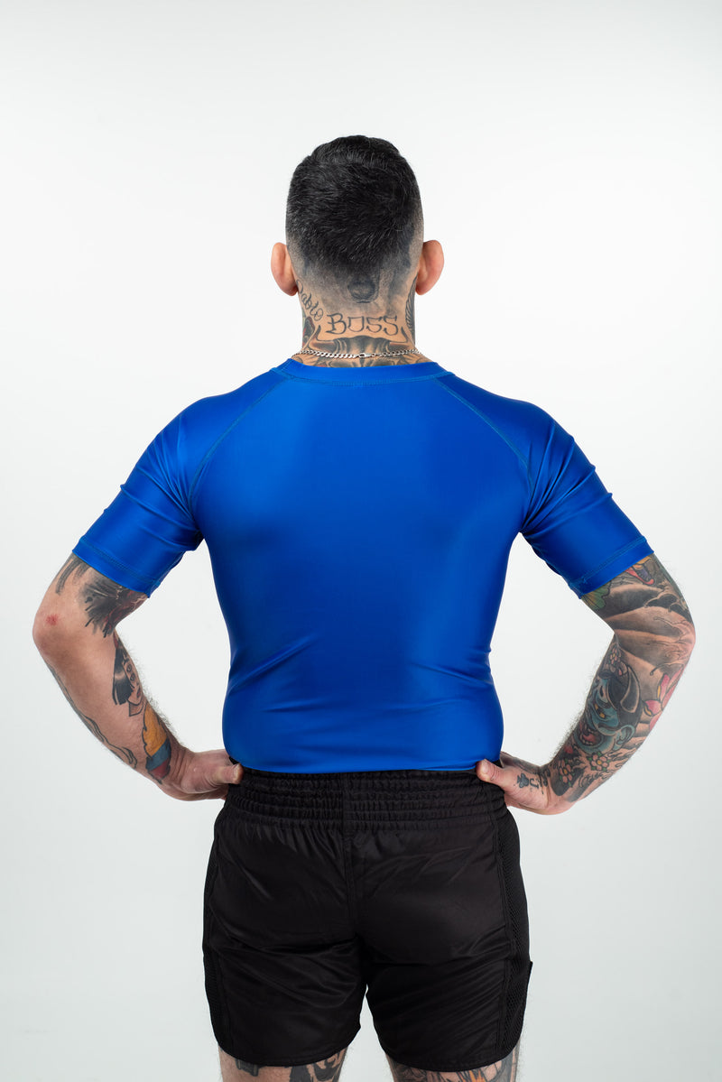 Rash Guard - Nippon Sport - 'Classic' - Short sleeves - Blue