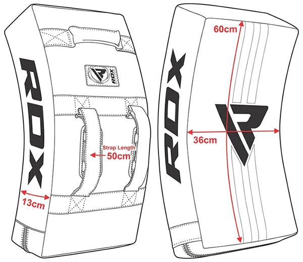 Kick Shield - RDX - 'T1 GEL KICK SHIELD' - Heavy - White/Black