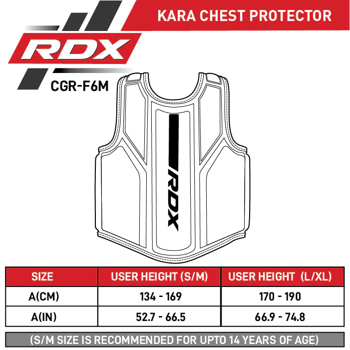 Chest guard - RDX - 'F6 KARA' - Matte Blue