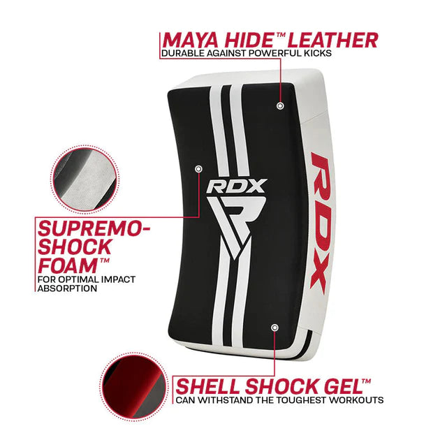 Kick Shield - RDX - 'T1 GEL KICK SHIELD' - Heavy - White/Black