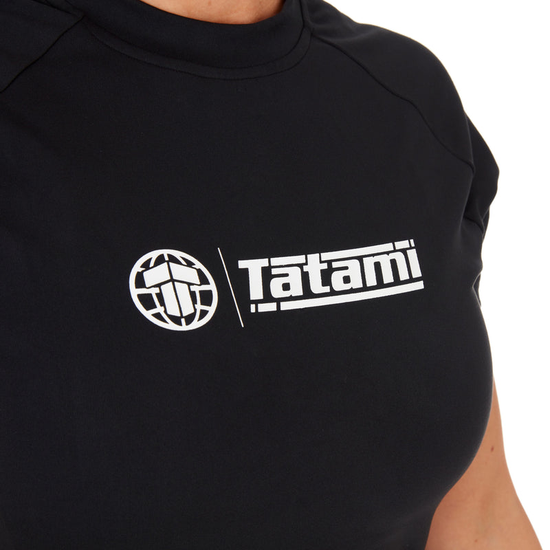Rash Guard - Ladies - Tatami Fightwear - 'Impact' - Short Sleeve - Black