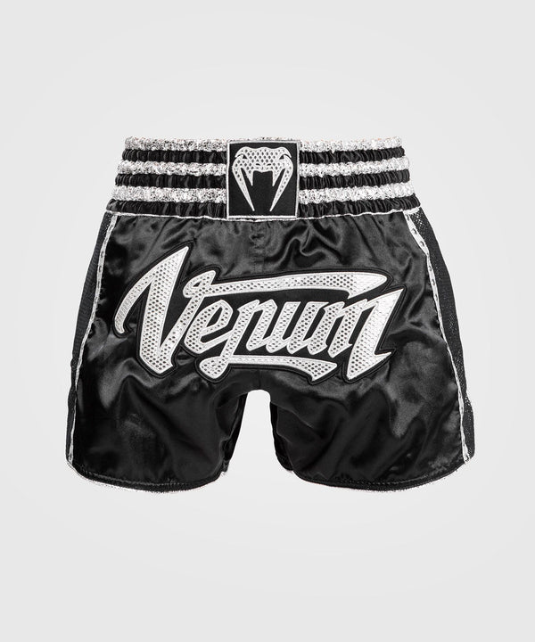Muay Thai Shorts - Venum - 'Absolute 2.0' - Black/Silver