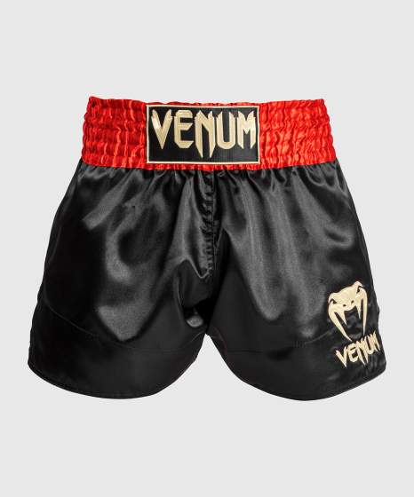 Muay Thai Shorts - Venum - 'Classic' - Red-Black-Gold