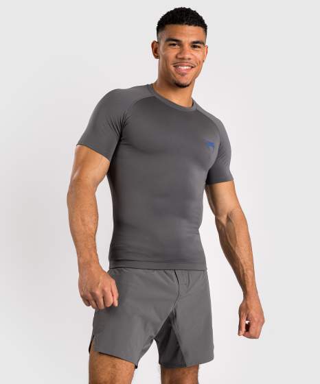 Rashguard - Venum 'Contender' - short sleeve - grey