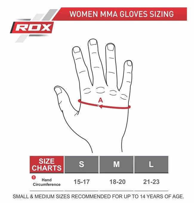 MMA Gloves - RDX - 'F12' - Women - Pink