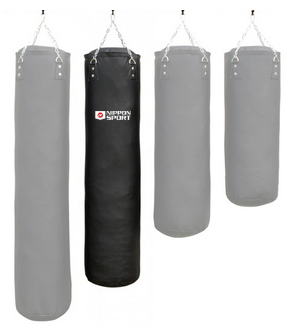 Boxing Bag - Nippon Sport - 'PRO' - 150 cm - 44 kg - with Filling - Black
