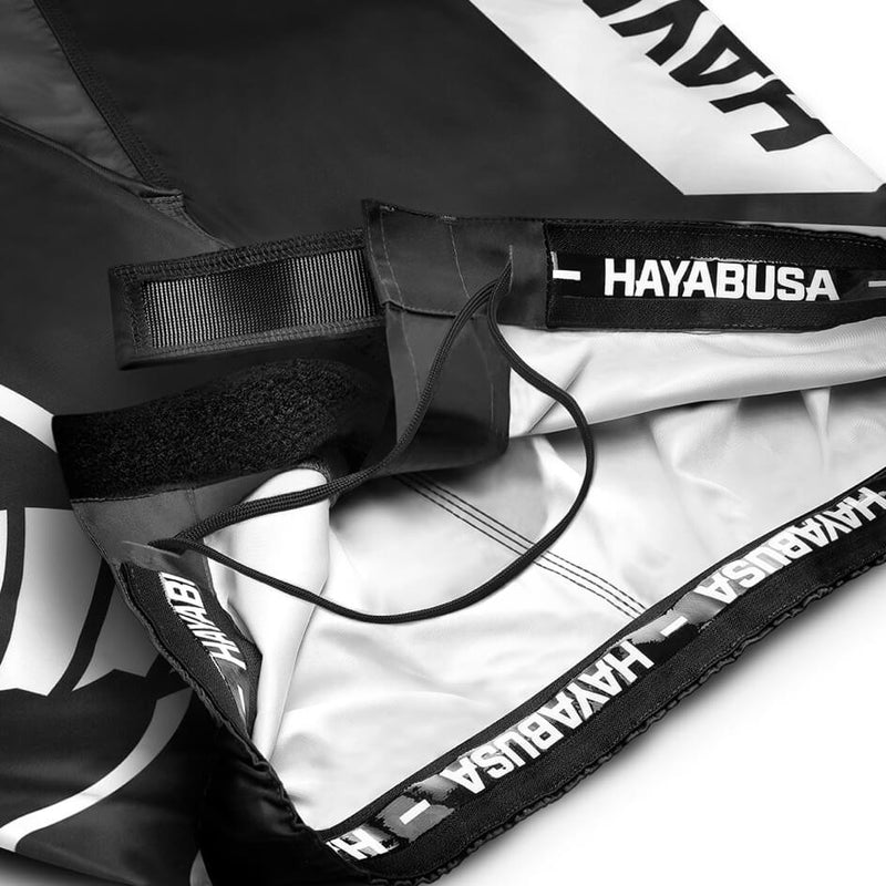Fightshorts - Hayabusa - 'Icon Mid-Length' - Black/White