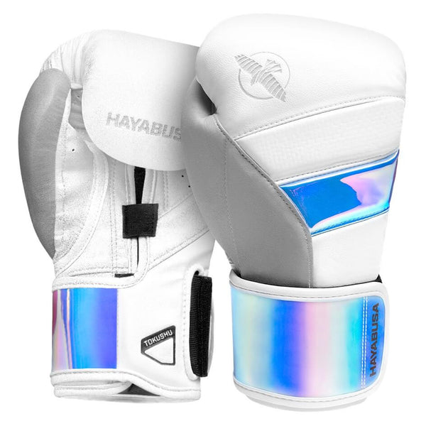 Boxing Gloves - Hayabusa - 'T3' - White/Iridescent