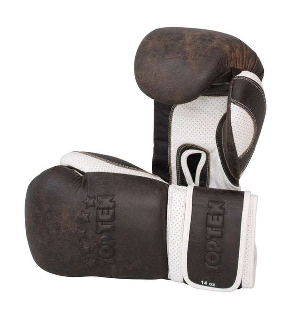 Boxing Gloves - TOP TEN - 'Vintage' - Brown