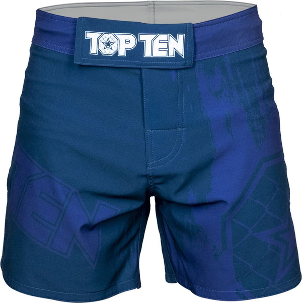 MMA-Shorts - TOP TEN - 'Power Ink' - Blue