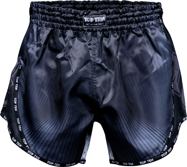 Kickboxing shorts - TOP TEN - 'Vectory' - Black