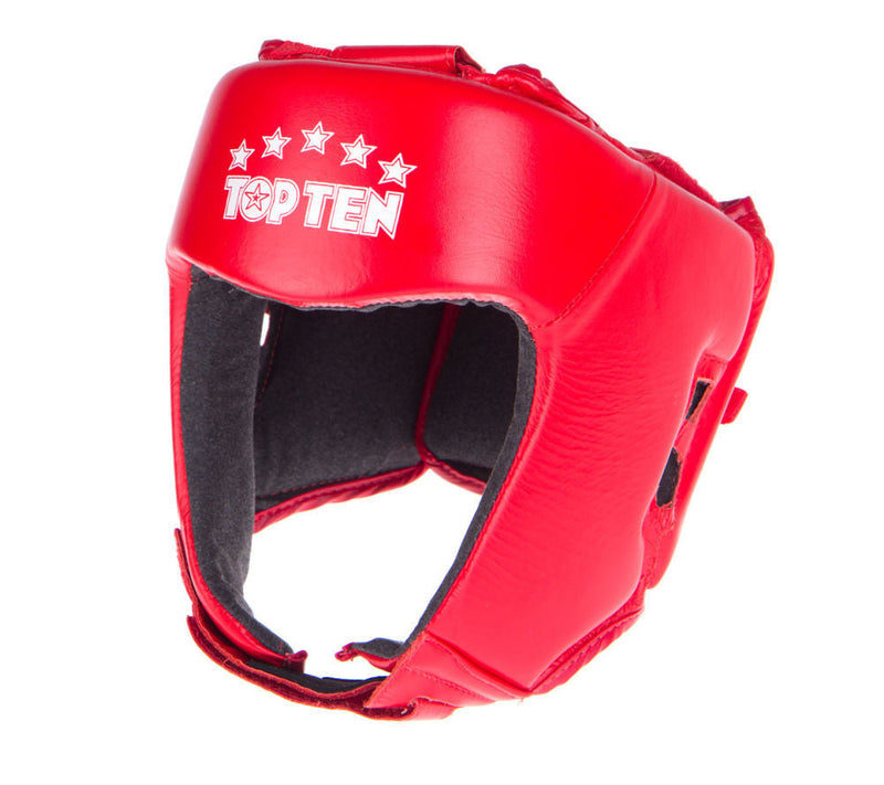 Boxing Helmet - TOP TEN - AIBA approved - Red