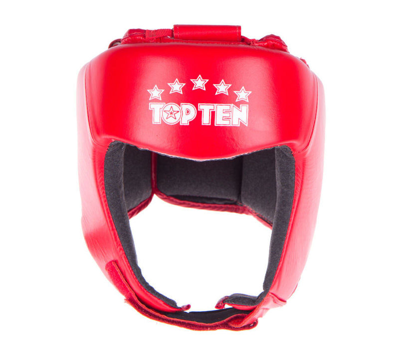 Boxing Helmet - TOP TEN - AIBA approved - Red