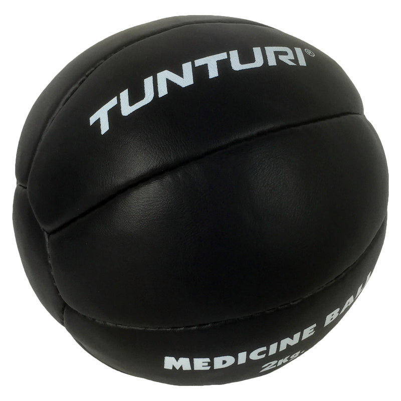Medicine ball - Tunturi - Leather - Black