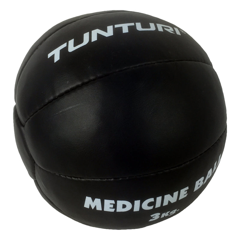 Medicine ball - Tunturi - Leather - Black