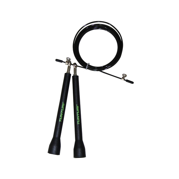 Skipping Rope - Tunturi - 'Steel' - Adjustable - Black