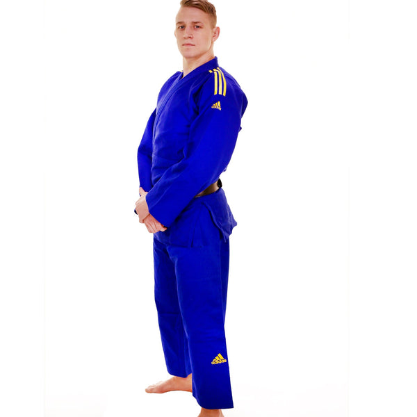 Judo Uniform - Adidas Judo - 'Champion 2.0' - Slim Fit - Blue-Yellow