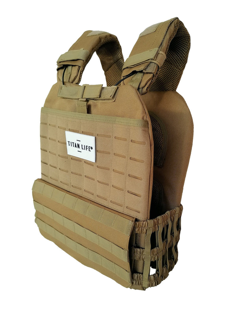 Weight vest - Titan Life Weightvest Tactical - 14 (3,7-14) kg - Brown