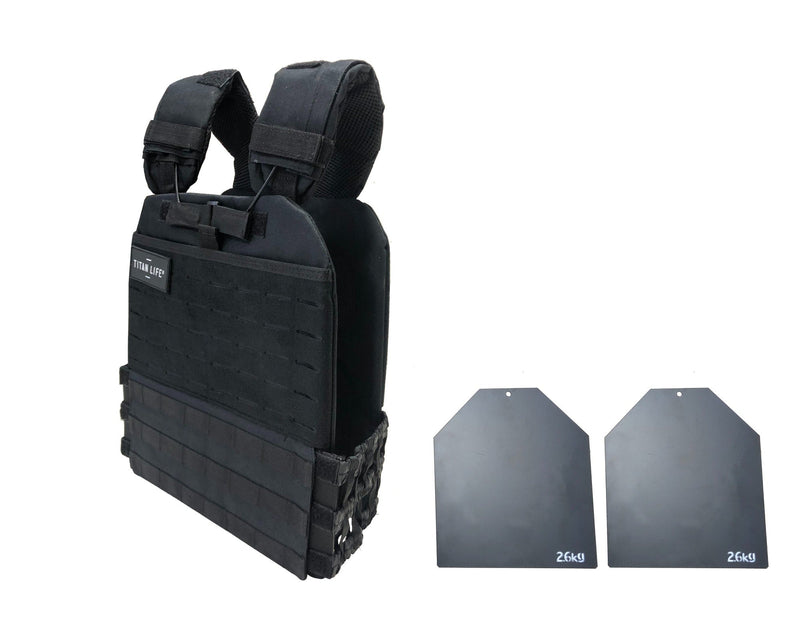 Weight vest - Titan Life Weightvest Tactical - Black - 6,7 kg - Black