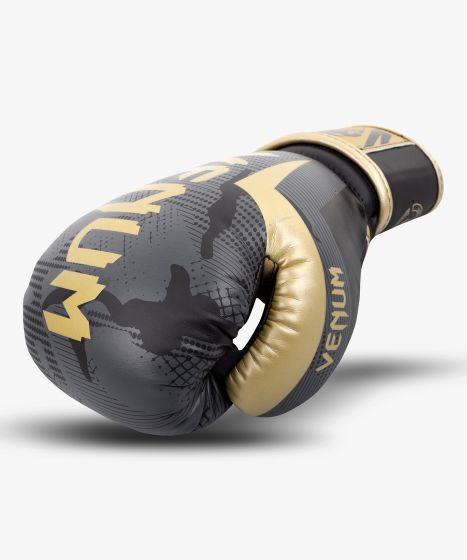 Boxing Gloves - Venum - 'Elite' - Black - Camo - Gold