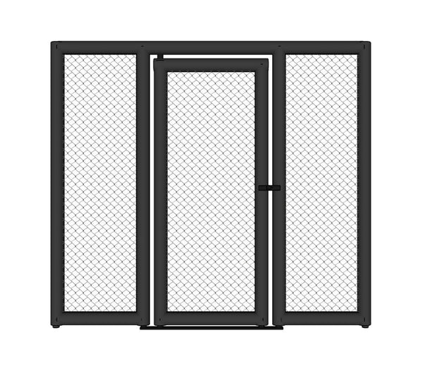 Cage panel m. door - Black