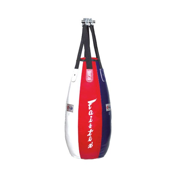 Boxing Bag - Fairtex - 'HB4' - without Filling - White/Red/Blue