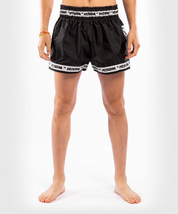Muay Thai Shorts - Venum - 'Parachute' - Black-White