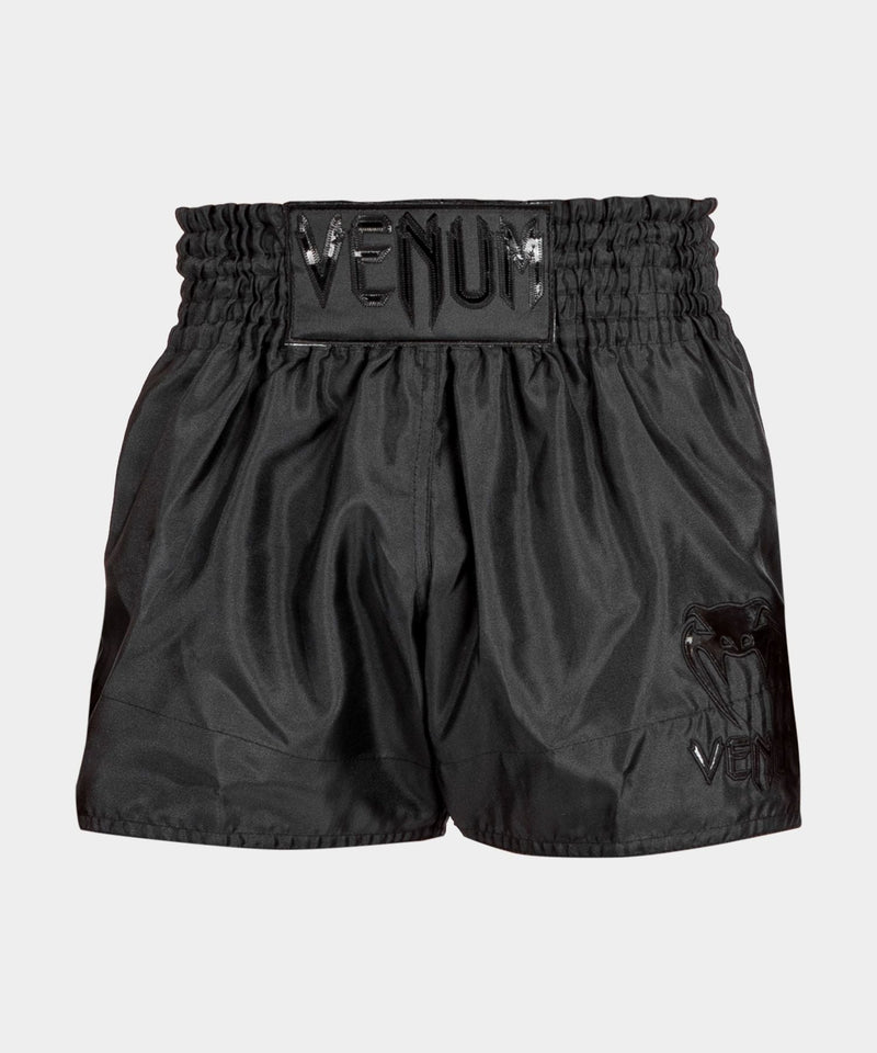 Muay Thai Shorts - Venum - 'Classic'  - Black-Black