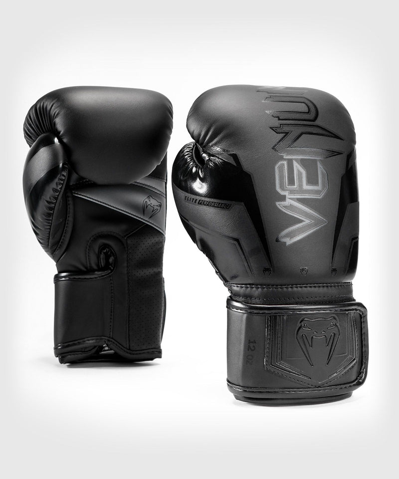 Boxing Gloves - Venum - 'Elite Evo' - Black/Black
