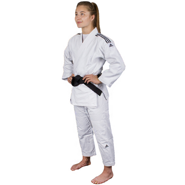 Judo Uniform - Adidas Judo - 'Quest J690' - White-Black