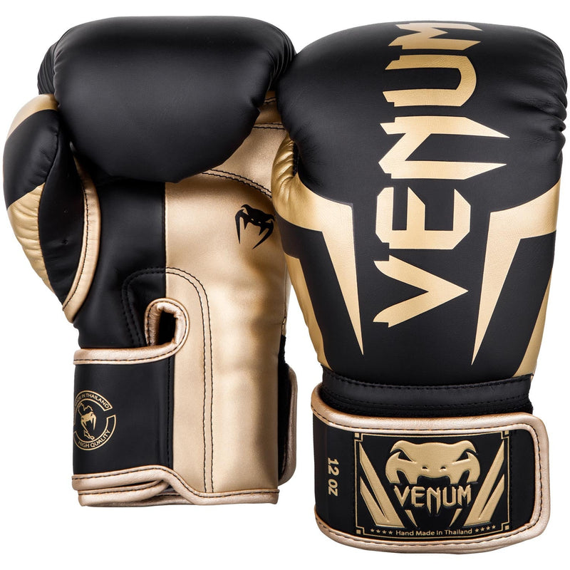 Boxing Gloves - Venum - 'Elite' - Black-Gold