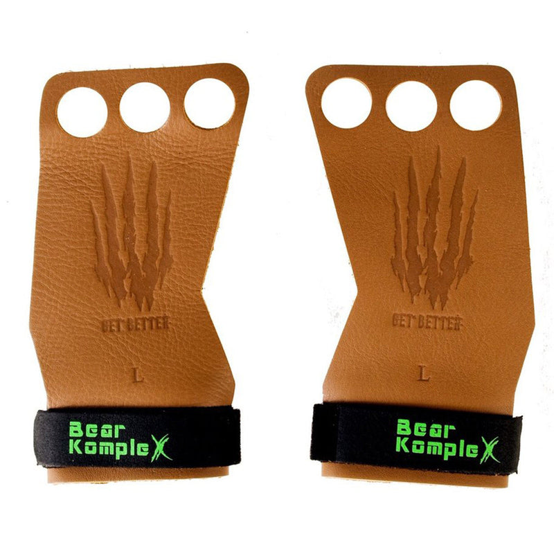 Grips - Bear KompleX - 'Leather' - 3 holes - Tan