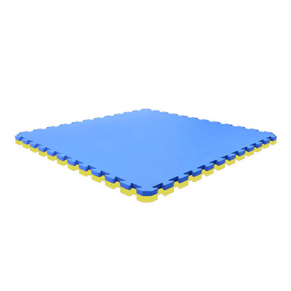 Puzzle Tatami Mat - Nippon Sport - 4 cm - Blue / Yellow