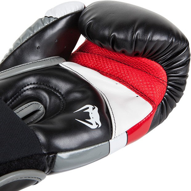 Boxing Gloves - Venum - 'Elite' - Black/Red/Grey