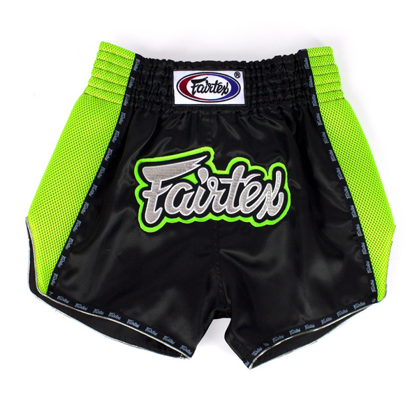 Muay Thai Shorts - Fairtex - 'BS302' - Black - Green