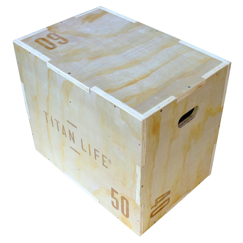 Plyo Box - Titan Life Pro - Wood - White
