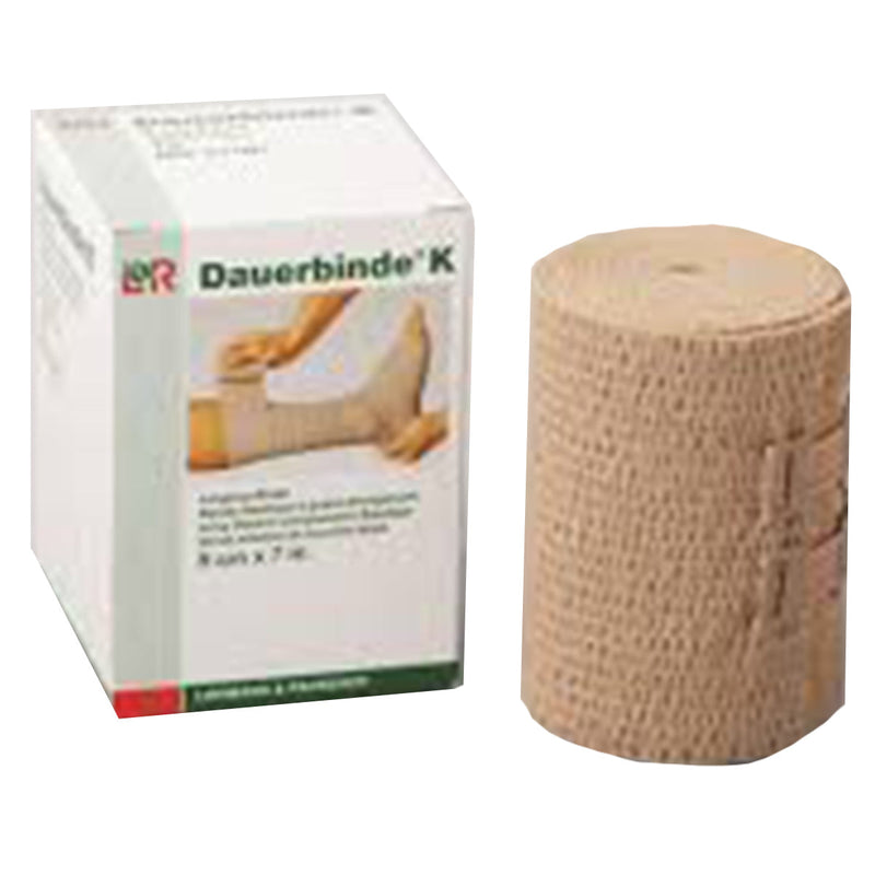 Compression bandage - Dauerbind - 8cm x 7 m - Beige
