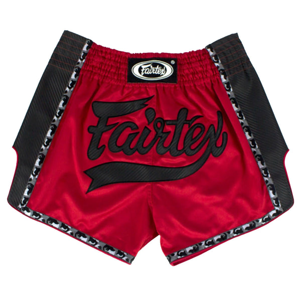 Muay Thai Shorts - Fairtex - 'BS1703' - Black-Red