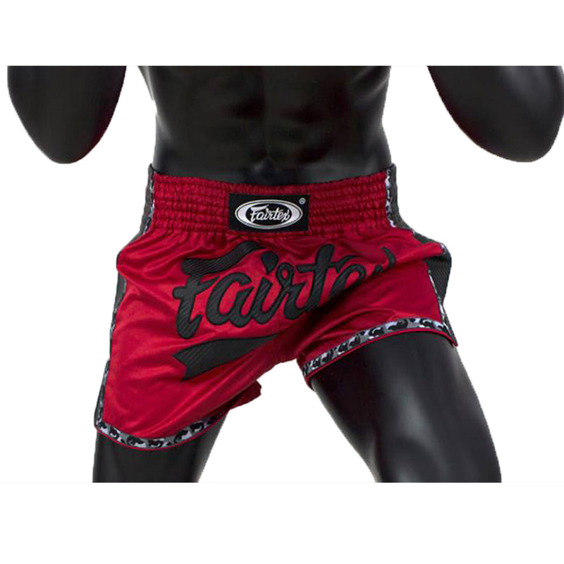 Muay Thai Shorts - Fairtex - 'BS1703' - Black-Red