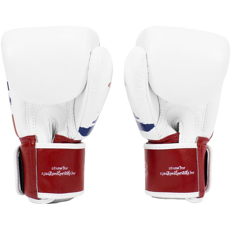 Boxing gloves - Fairtex - 'BGV1' - Thai Flag - White