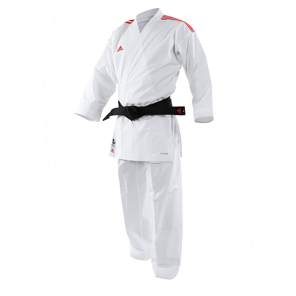 Karate Suit - Gi - Adidas Karate - 'Revoflex' - White/Red