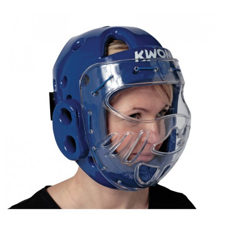 TKD Head Protector - KWON - KSL - Blue - With Visor